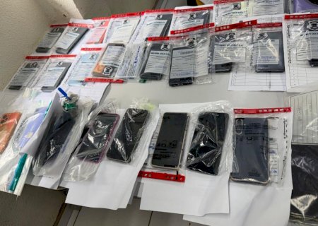 Operação recupera 246 celulares em MS; 136 aparelhos já foram devolvidos aos donos