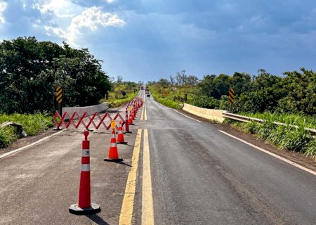 Obras interditam pontes para veículos pesados na MS-040
