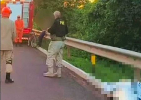 Mulher morre atropelada por carreta na BR-262, em Anastácio