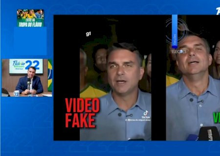 Flávio Bolsonaro mostra vídeos feitos com deepfake e ataca o PT
