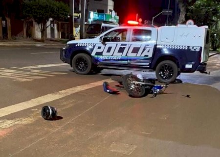 Rio Brilhante - Tentou Fugir da PM, caiu e foi preso